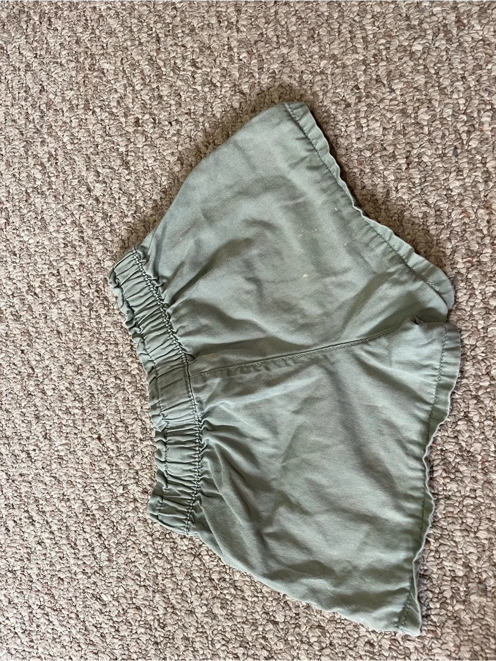 Grils Olive Drawstring Utility Shorts